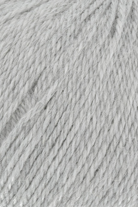 Lang Yarns Baby Alpaca Yarn, 170m / 50g – Light Grey Mélange (0003), yarn texture