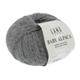 Lang Yarns Baby Alpaca Yarn, 170m / 50g – Grey Mélange (0005)