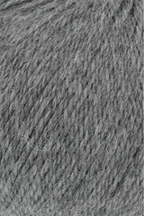 Lang Yarns Baby Alpaca Yarn, 170m / 50g – Grey Mélange (0005), yarn texture