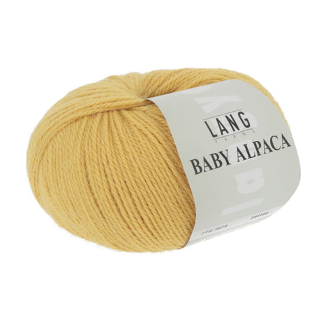 Lang Yarns Baby Alpaca Yarn, 170m / 50g – Yellow (0014)