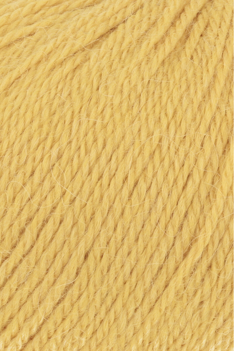 Lang Yarns Baby Alpaca Yarn, 170m / 50g – Yellow (0014), yarn texture