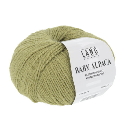 Lang Yarns Baby Alpaca Yarn, 170m / 50g – Kiwi (0016)