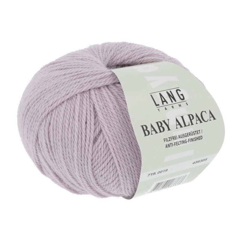 Lang Yarns Baby Alpaca Yarn, 170m / 50g – Dark Rose (0019)