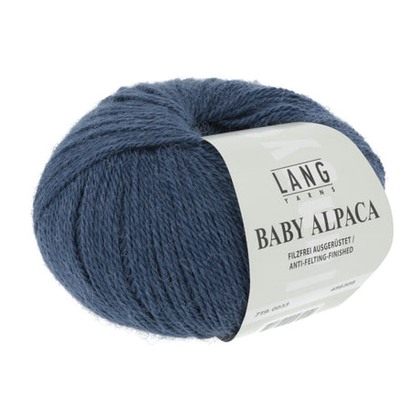 Lang Yarns Baby Alpaca Yarn, 170m / 50g – Jeans (0033)