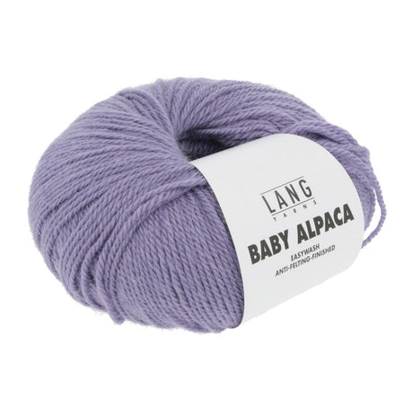 Lang Yarns Baby Alpaca Yarn, 170m / 50g – Dark Lilac (0045)