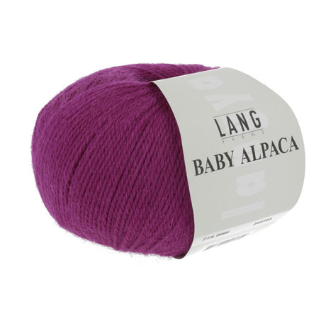 Lang Yarns Baby Alpaca Yarn, 170m / 50g – Fuchsia (0066)