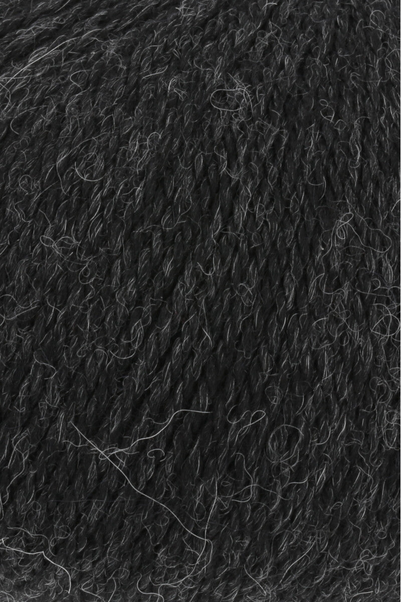 Lang Yarns Baby Alpaca Yarn, 170m / 50g – Anhtracite Mélange (0070), yarn texture