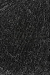Lang Yarns Baby Alpaca Yarn, 170m / 50g – Anhtracite Mélange (0070), yarn texture