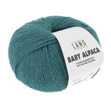 Lang Yarns Baby Alpaca Yarn, 170m / 50g – Turquoise Mélange (0071)