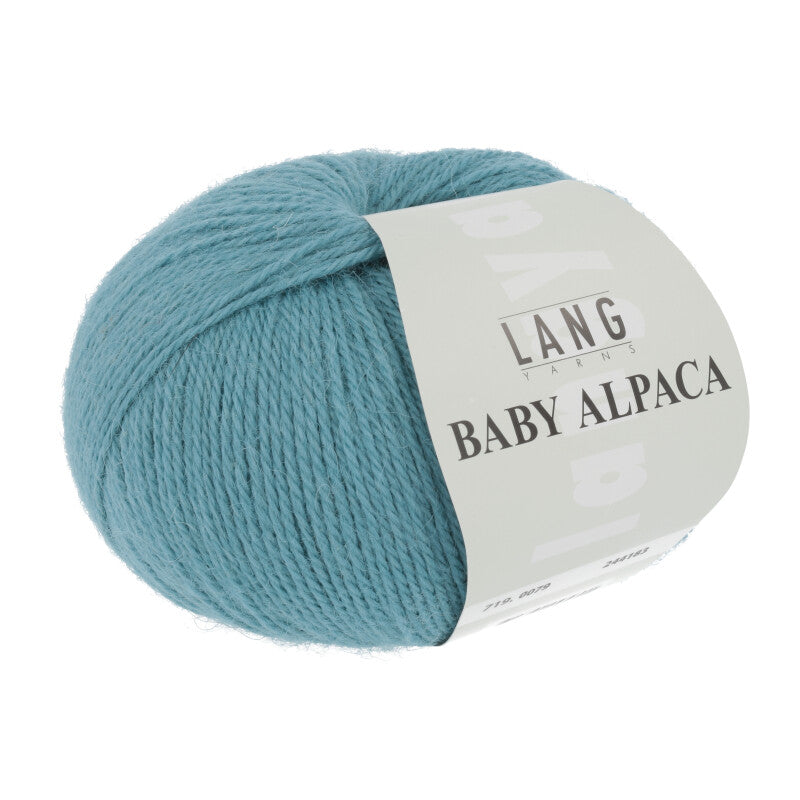 Lang Yarns Baby Alpaca Yarn, 170m / 50g – Turquoise (0079)
