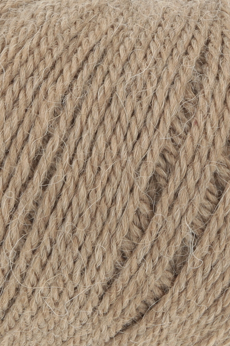 Lang Yarns Baby Alpaca Yarn, 170m / 50g – Light Brown Mélange (0096), yarn texture