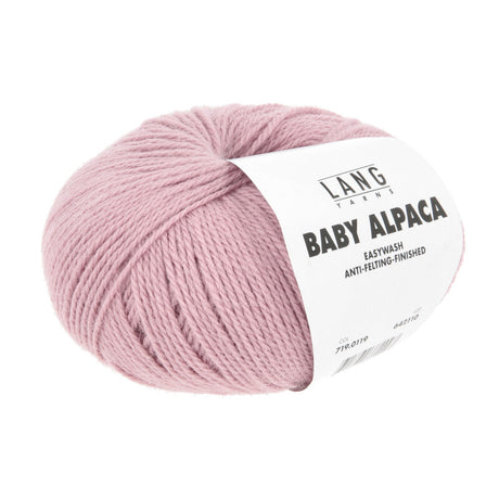 Lang Yarns Baby Alpaca Yarn, 170m / 50g – Flamingo (0119)