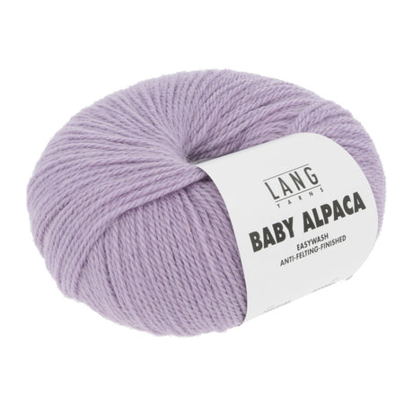 Lang Yarns Baby Alpaca Yarn, 170m / 50g – Light Lilac (0146)