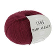 Lang Yarns Baby Alpaca Yarn, 170m / 50g – Dark Red (0162)