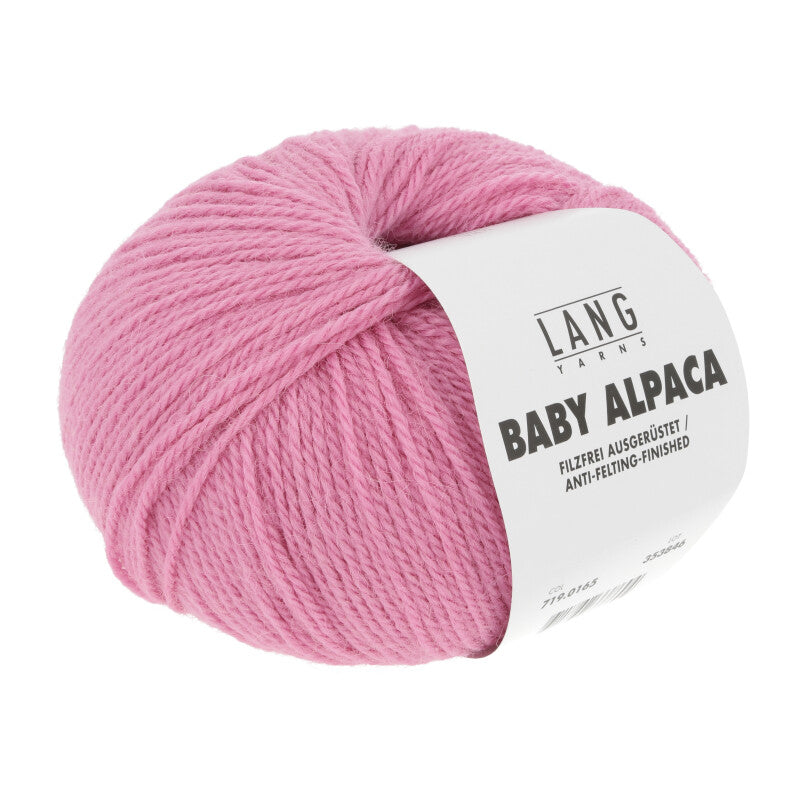 Lang Yarns Baby Alpaca Yarn, 170m / 50g – Light Pink (0165)