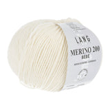 Lang Yarns Merino 200 Bébé Yarn, 203m / 50g – Egg White (0302)
