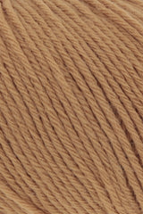Lang Yarns Merino 200 Bébé Yarn, 203m / 50g – Nougat (0315), yarn texture