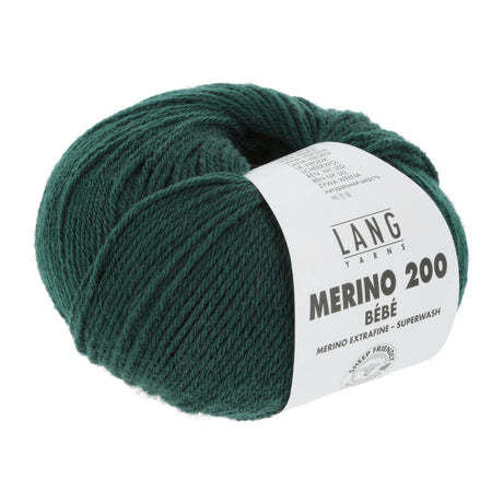 Lang Yarns Merino 200 Bébé Yarn, 203m / 50g – Fir (0318)
