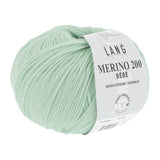 Lang Yarns Merino 200 Bébé Yarn, 203m / 50g – Light Green (0358)