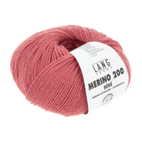 Lang Yarns Merino 200 Bébé Yarn, 203m / 50g – Raspberry (0365)
