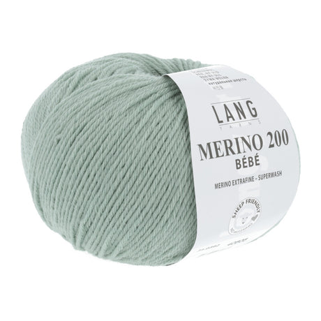 Lang Yarns Merino 200 Bébé Yarn, 203m / 50g – Sage (0392)