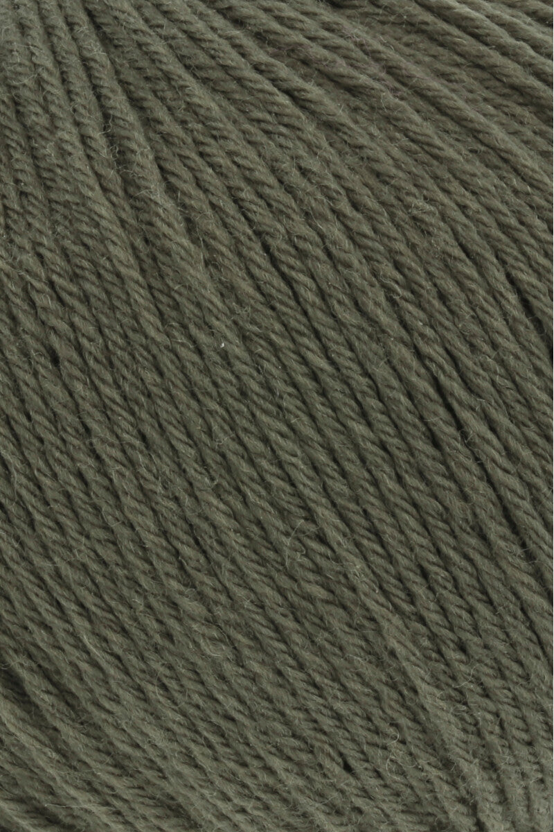 Lang Yarns Merino 200 Bébé Yarn, 203m / 50g – Olive (0398), yarn texture