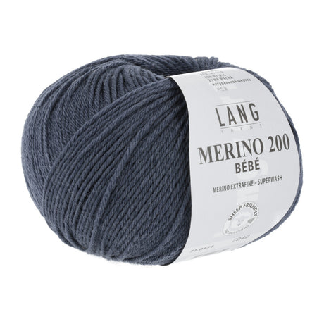 Lang Yarns Merino 200 Bébé Yarn, 203m / 50g – Jeans (0434)