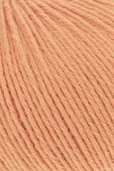 Lang Yarns Merino 200 Bébé Yarn, 203m / 50g – Tangerine (0459), yarn texture