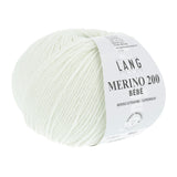Lang Yarns Merino 200 Bébé Yarn, 203m / 50g – Baby Green (0517)
