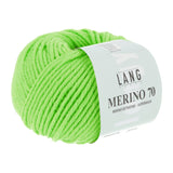 Lang Yarns Merino 70 – 50g / 70m – Light Green Neon (0116)