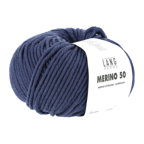 Lang Yarns Merino 50 – 100g / 90m – Dark Jeans (0034)