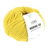 Lang Yarns Merino 50 – 100g / 90m – Yellow (0213)