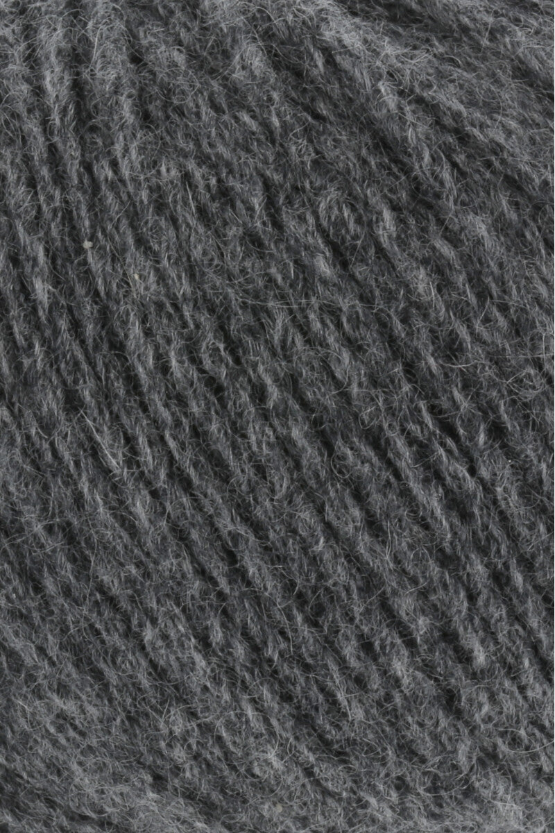 Lang Yarns Cashmere Premium Yarn, 115m / 25g – Grey Mélange (0005), yarn texture