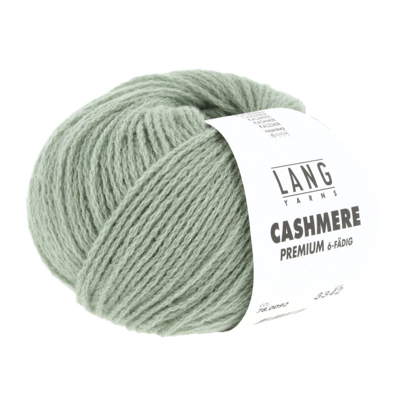 Lang Yarns Cashmere Premium Yarn, 115m / 25g – Sage (0092)