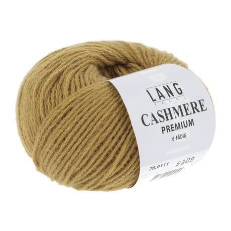Lang Yarns Cashmere Premium Yarn, 115m / 25g – Mustard Yellow (0111)