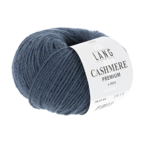 Lang Yarns Cashmere Premium Yarn, 115m / 25g – Blue Marine Mélange (0134)
