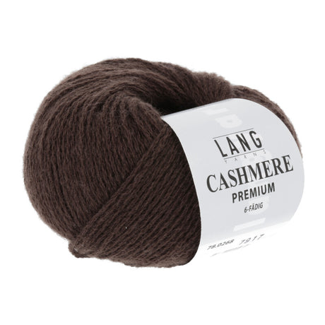 Lang Yarns Cashmere Premium Yarn, 115m / 25g – Brown (0268)