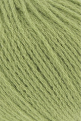 Lang Yarns Cashmere Premium Yarn, 115m / 25g – Light Olive (0297), yarn texture