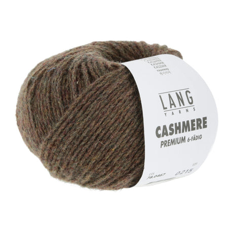 Lang Yarns Cashmere Premium Yarn, 115m / 25g – Choco Mélange (0467)