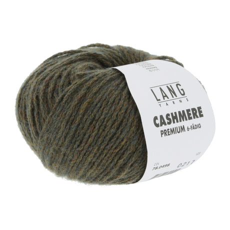 Lang Yarns Cashmere Premium Yarn, 115m / 25g – Olive Chante Claire (0498)