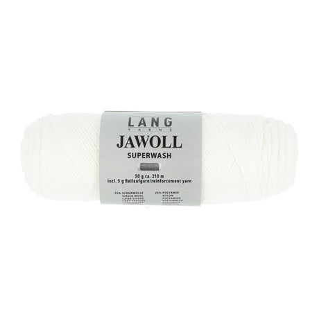 Lang Yarns Jawoll Yarn, 190m / 50g – White (0001)