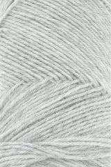 Lang Yarns Jawoll Yarn, 190m / 50g – Light Grey Mélange (0023), yarn texture