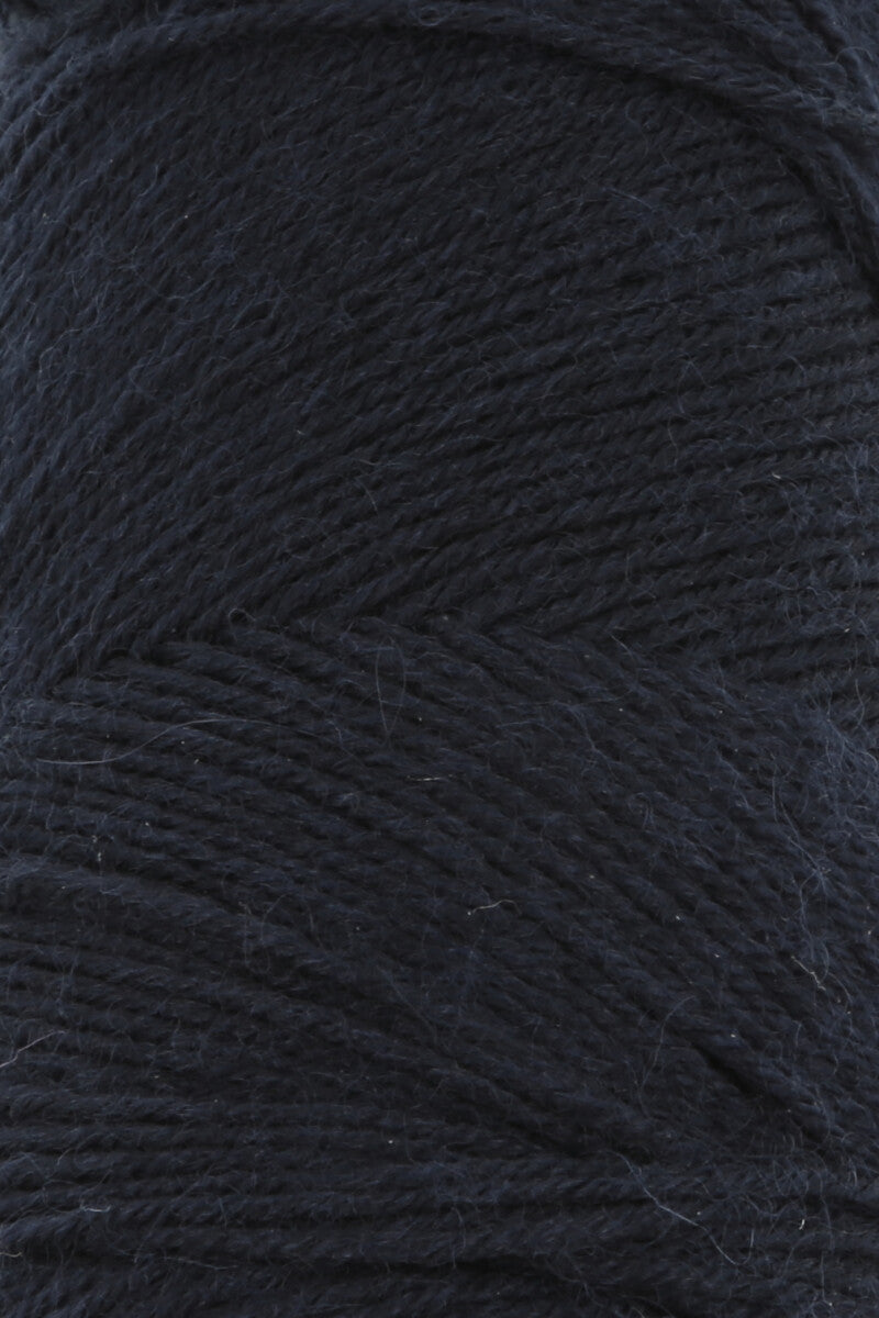 Lang Yarns Jawoll Yarn, 190m / 50g – Night Blue (0034), yarn texture