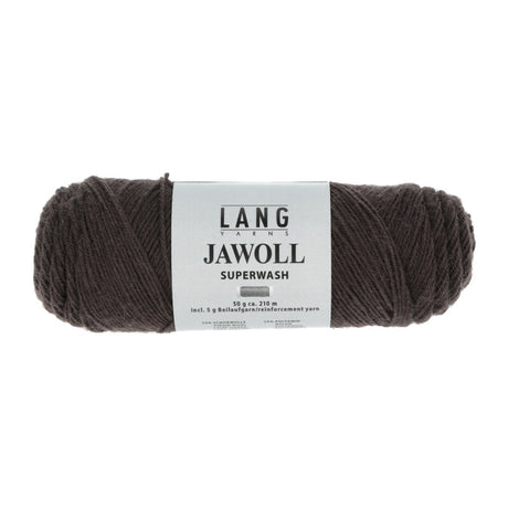 Lang Yarns Jawoll Yarn, 190m / 50g – Dark Brown (0067)