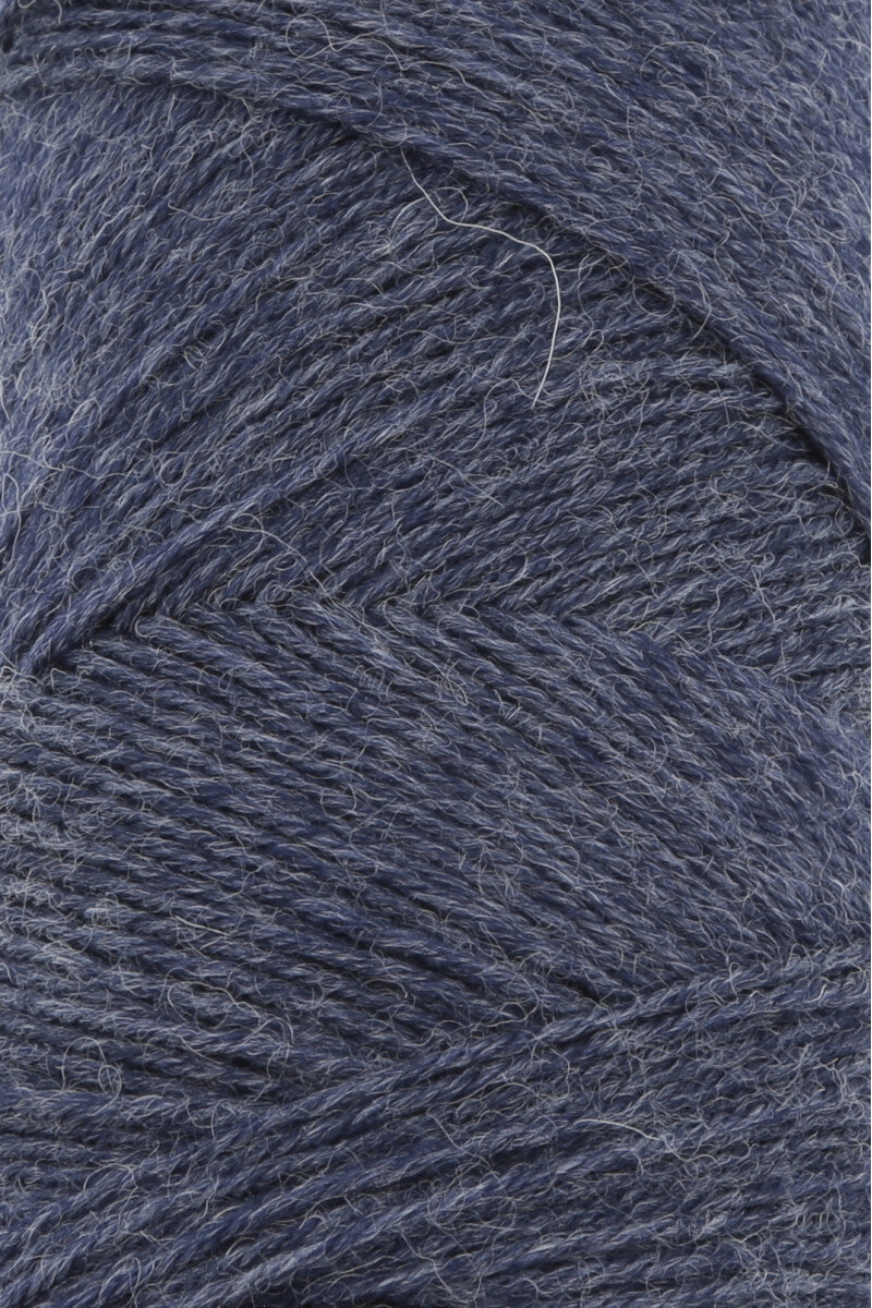 Lang Yarns Jawoll Yarn, 190m / 50g – Bleu Mélé (0069), yarn texture
