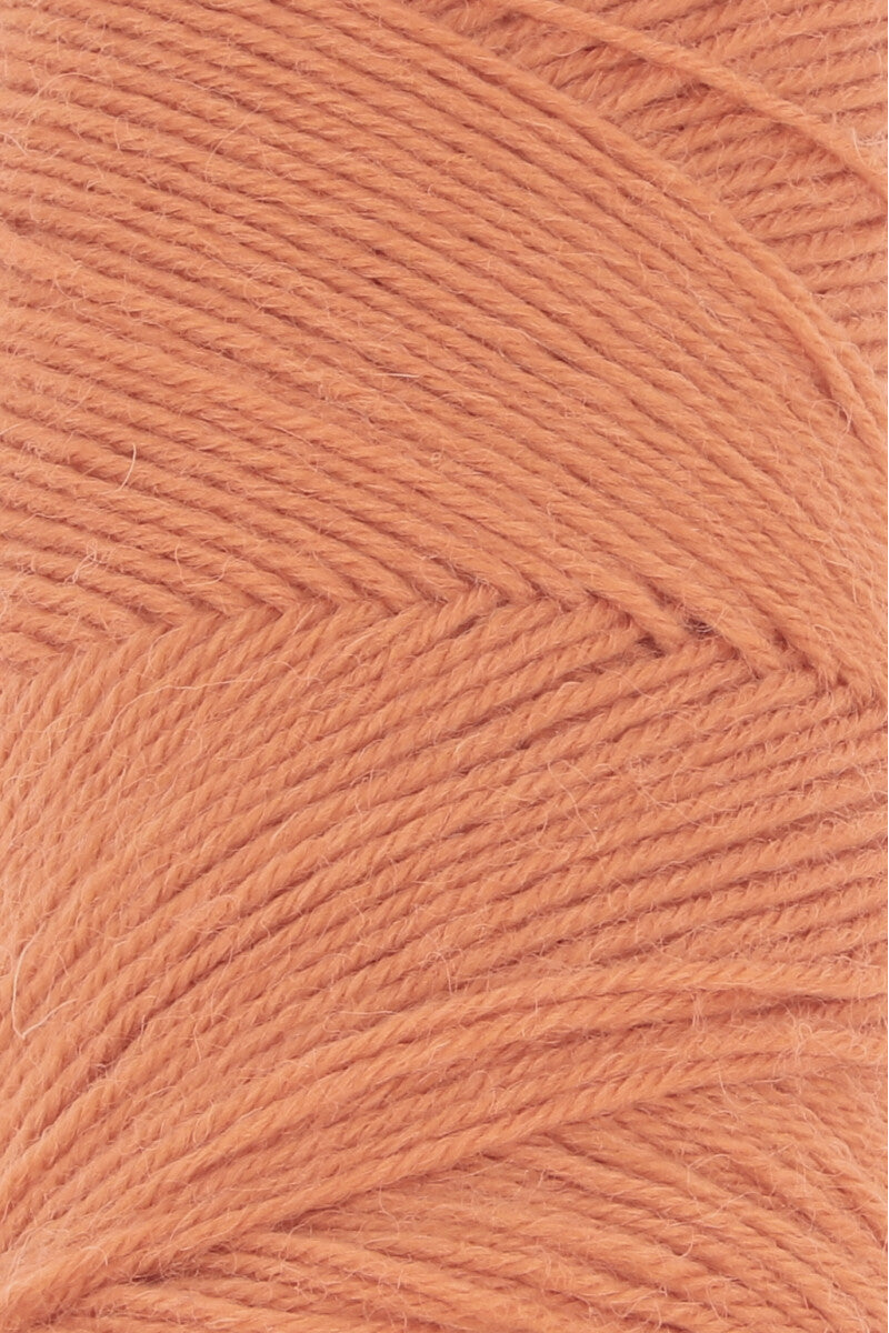 Lang Yarns Jawoll Yarn, 190m / 50g – Tangarine (0159), yarn texture