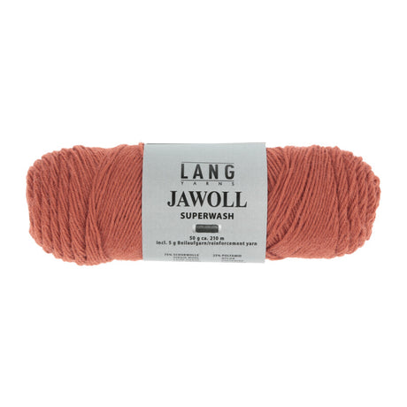 Lang Yarns Jawoll Yarn, 190m / 50g – Brown-Orange (0275)