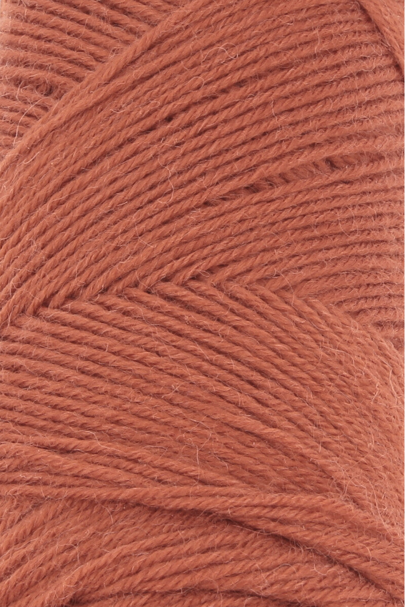 Lang Yarns Jawoll Yarn, 190m / 50g – Brown-Orange (0275), yarn texture