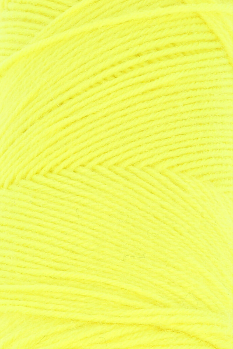 Lang Yarns Jawoll Yarn, 190m / 50g – Yellow Neon (0313), yarn texture