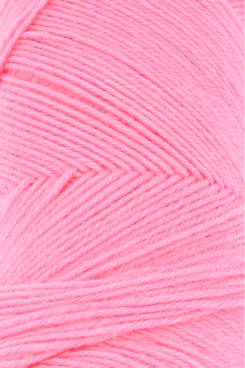 Lang Yarns Jawoll Yarn, 190m / 50g – Pink Neon (0385), yarn texture